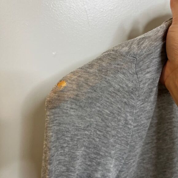 🎄Chelsea 28 Sheer Turtleneck Long Sleeve Top Grey Size XS - Picture 5 of 6